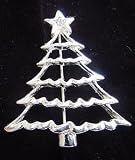 Jewelry : Silver Christmas Tree Pin