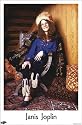 JANIS JOPLIN SITTING IN CHAIR - Poster Großformat