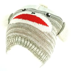 Winter Knit Monkey Animal 2ply Beanie Snow Ski Hat Cap