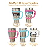 Handle For Yeti Rambler Tumbler 30 Ounce In Princess Pink - Also Fits The Berg RTIC Ozark Trail & SIC Cups 30 OZ Sizes & Most Other Models In 30 OZ