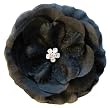 A Girl Company Black Rhinestone Flower Hair Clip