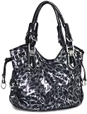 Black Leopard Print Hobo Purse