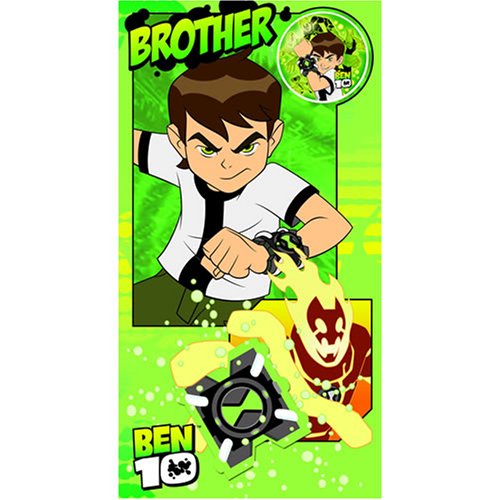 Ben 10 - Brother Birthday Card with Badge 5 x 9"