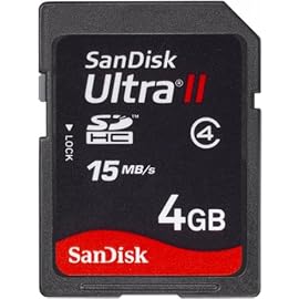 SanDisk UltraII SDHCカード 4GB 転送速度15MB/Sec SDSDH-004G-J61
