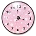 Trend Lab Pink/Brown Clock Pink Dot, Brown Number and Border
