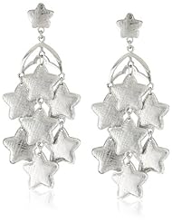 Tuleste Market Star Silver Chandelier Earrings