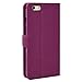 iPhone 6 Plus Purple Case, Abacus24-7 iPhone 6 Plus Wallet Case [Book Fold] Leather Apple iPhone 6 Plus Flip Cover with Foldable Stand, Pocket for ID, Credit Card Slots - Purple Flip Case for Apple Phone 6 Plus