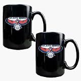 Atlanta Hawks 2 Piece Black Ceramic Mug Set