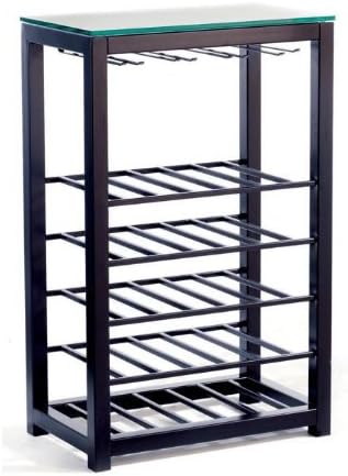 Tag Trio Steel Wine Table, Holds 16-Stem and 25-Bottle