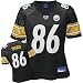 Hines Ward Black Reebok Replica Pittsburgh Steelers Women's Jersey - Large