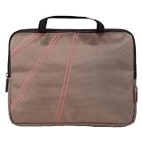 Collection Netcover. Coloris : kiwi. Sacoche en toile satin�e pour ordinate