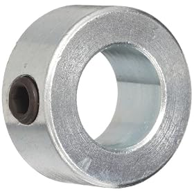 Climax Metal C-062 Shaft Collar, Steel, Set Screw Style , One Piece , 5/8" Bore, 1-1/8" OD, 1/2" Wide, With 5/16-18 Set Screw, (10-Pack)