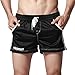 SILKWORLD Men's Mesh Athletic Running Shorts with Pockets (X-Large, 101-Black)