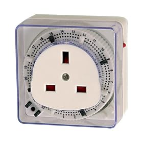 Masterplug Indoor Power TCP24-MP 24-Hour Compact Mechanical-Pin Timer