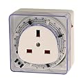 Masterplug Indoor Power TCP24-MP 24-Hour Compact Mechanical-Pin Timer