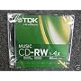 TDK CDRW80TWN10 10 Pack of 700MB 4x CD-RW Discs in Slim Jewel Cases
