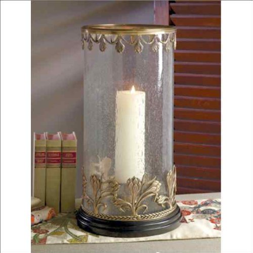 NT290 - Antique Brass Glass Cylinder