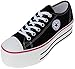 Maxstar Women's C50 6 Holes Platform Canvas Low Top Sneakers