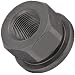 Class 10 12L14 Steel Flange Nut, Black Oxide Finish, Metric Coarse 6H Threads, 1"-8 Thread Size, 3/8" Width Across Flats, Pack Of 2