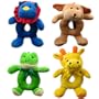 Full Body Animal Ring Rattle, Yellow - Giraffe