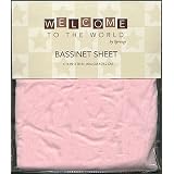 Welcome to the World Bassinet Sheet Pink by 