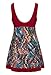 wantdo Women's Modest Swimsuit One Piece Swimwear Beachwear WineRed US 6-8