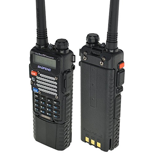 Lowest Prices! Baofeng UV-5R V2+ w/ 3800mah Extended Battery Dual-Band 136-174/400-480 MHz FM Ham Two-way Radio