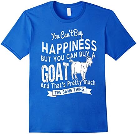 Men's Happiness Goat T-Shirt Funny goat shirts XL Royal Blue