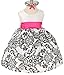 Kids Dream Girls Velvet Special Occasion Dress with Removable Sash