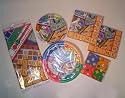 Game Night Party Set for 8, Monopoly, Scrabble, Yahtzee