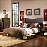 South Shore Infinity Collection Infinity 5-Piece Bedroom Set in Dark Chocol ....