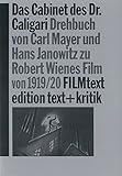 Image de Das Cabinet des Dr. Caligari. Drehbuch von Carl Mayer und Hans Janowitz zu Robert Wienes F