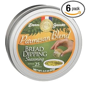 Dean Jacobs Parmesan Bread Dipping Tins - Refill, 2.2-Ounce Tins (Pack of 6) by Dean Jacobs
