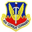 U.S. Air Force Air Combat Command Patch Blue & Yellow 3"