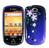 Purple Nightly Flower Protector Hard Case for Samsung Gravity Smart T589 T- ....