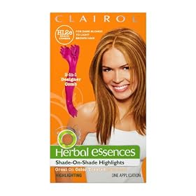 Clairol Herbal Essences Shade-On-Shade Higlights, HL2-e Beach Comber, Golden Blonde Highlights (Pack of 3)
