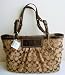 Coach Signature Pleated East West Gallery Tote 14281 Khaki/brown