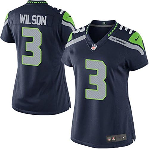 Women's Russell Wilson #3 Navy Blue Jerseys