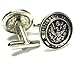 United States Army Siver Seal Cufflinks w/ Gift