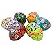 Set of 6 Garden Flowers Wooden Pysanky Ukrainian Easter Eggs Pysanky 3 Inches