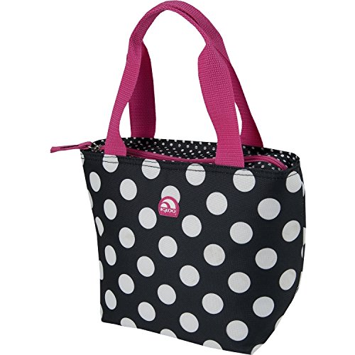 Igloo Mini Tote Lunch Box Black/Pink w/White Dots Brazil Ubuy