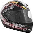 SparX Lightning S-07 Street Bike Racing Motorcycle Helmet - Black