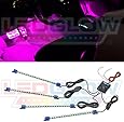 LEDGlow 4pc. Pink LED Interior Underdash Lighting Kit