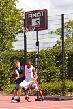 picture of AND1 Lay Up Basketball System - Black/Red