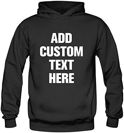 Women Add custom text here Hoodies Black