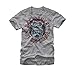Gas Monkey Garage Business Logo Vintage Style T-Shirt - Heather Grey