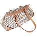 Rioni Aristo Pleated Shoulder Bag Purse - Natural