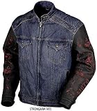 Icon Strongarm Fate Men's Leather/Denim On-Road Racing Motorcycle Jacket - 2007 Model