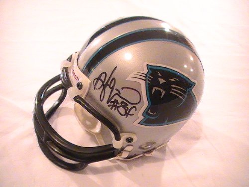 DEANGELO WILLIAMS SIGNED AUTOGRAPHED MINI HELMET CAROLINA PANTHERS COA + HOLOGRAM