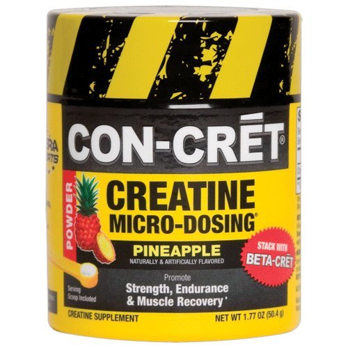 CON-CRET Creatine Micro-Dosing Powder, Pineapple, 1.7 Ounce